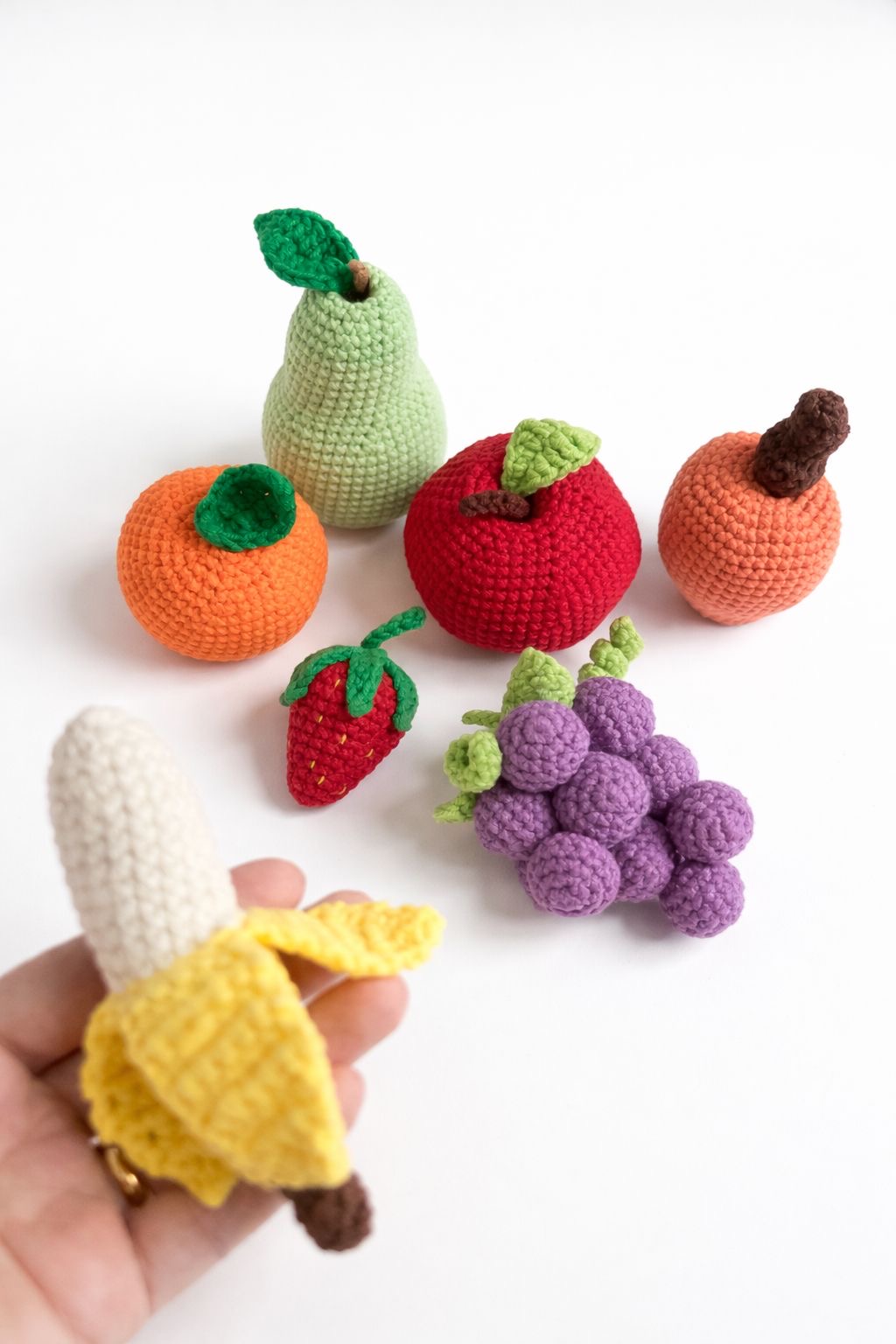 Kit frutinhas de amigurumi